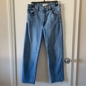 Abercrombie & Fitch Ankle Straight Ultra High Rise Jeans, 30/10 short
